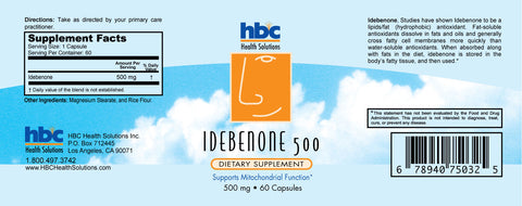 Image of Idebenone 500mg 60 Capsules